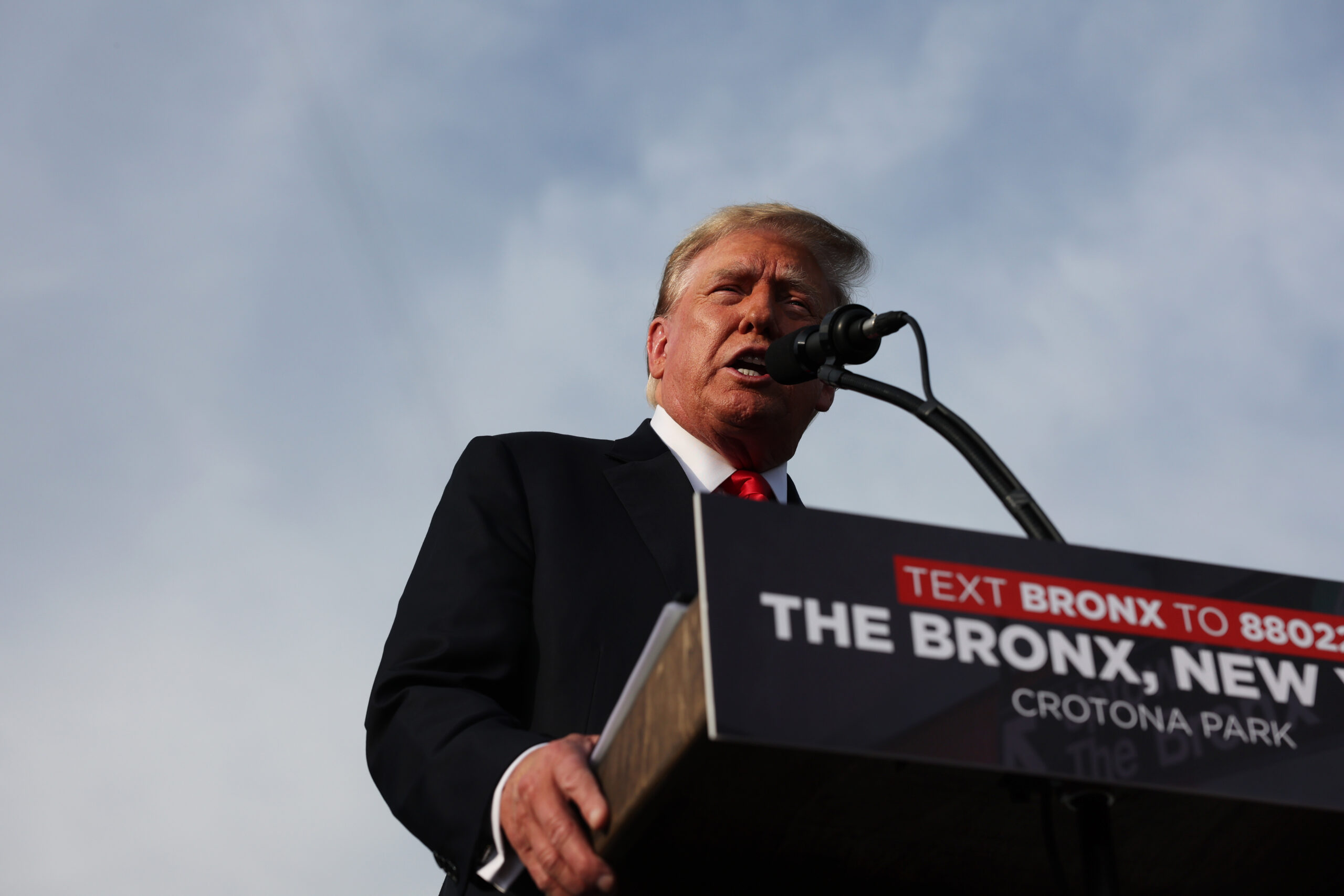 Donald Trump Visits The Bronx While On Trial In Hush-Money Case