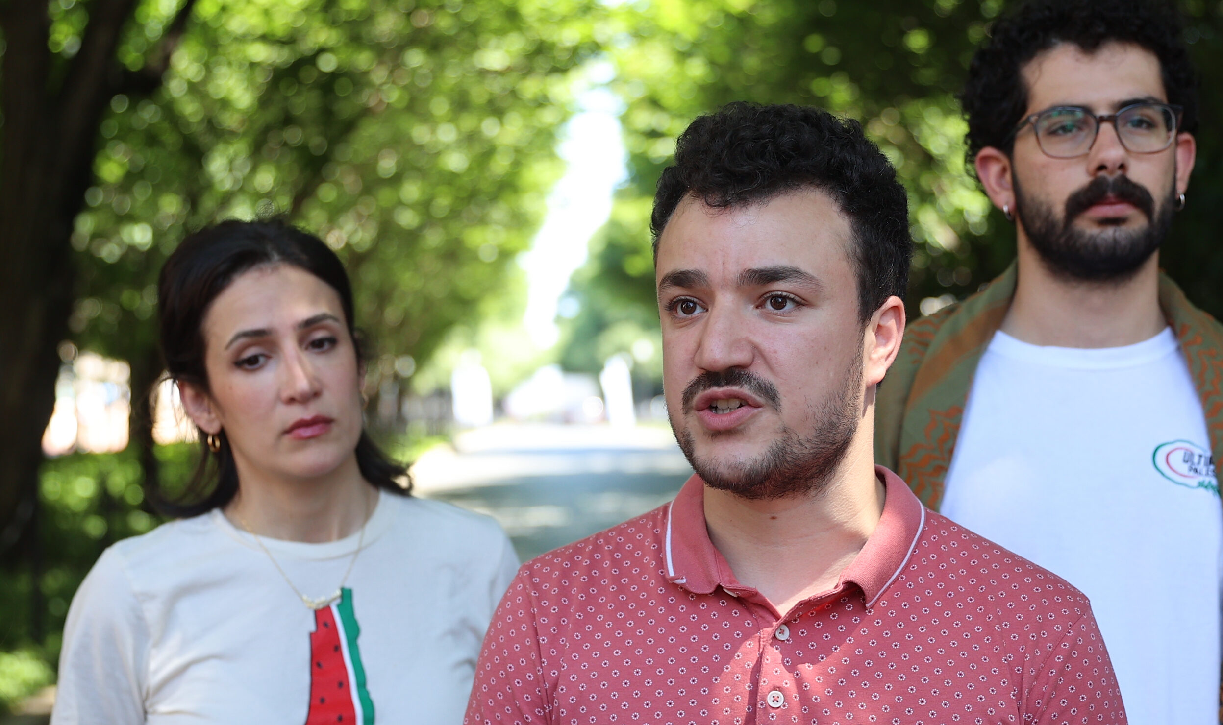 New encampment at Columbia: Pro-Palestinian protesters at Columbia University hold a press briefing