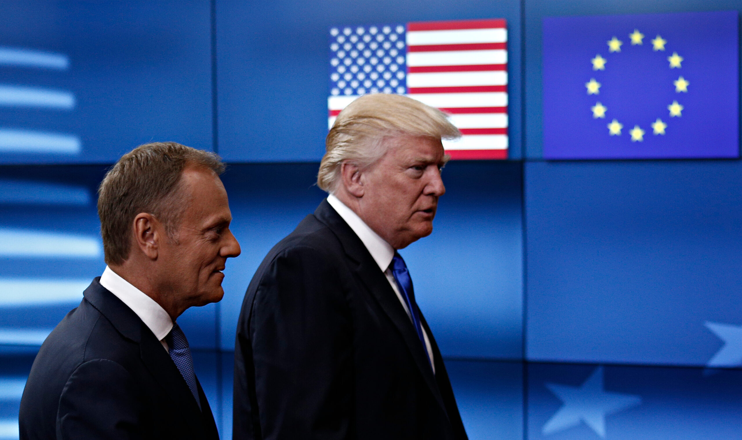 Us,President,Donald,Trump,Meets,With,Donald,Tusk,President,Of